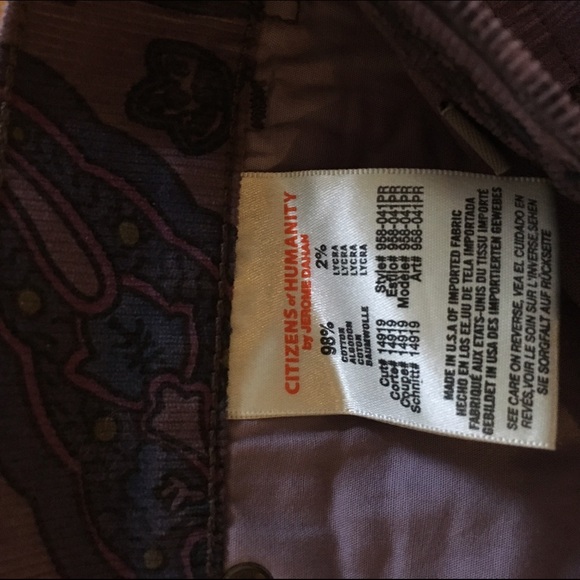 NWT shorts Citizens of Humanity Iris corduroy - Picture 3 of 4